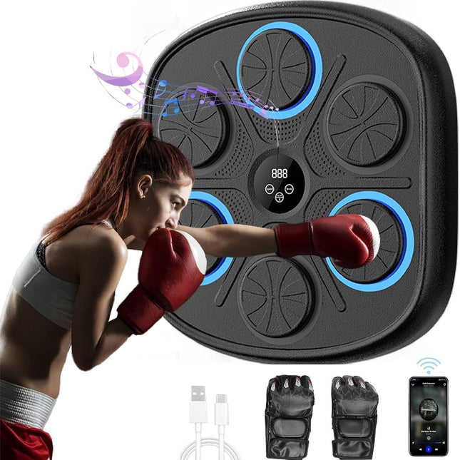 Bluetooth - boksemaskin med LED - lys, musikk - IGM Shop Norway