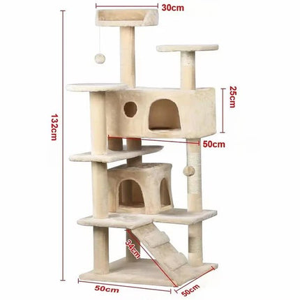 Kattetre med Skrapestativ – 130 cm - IGM Shop Norway