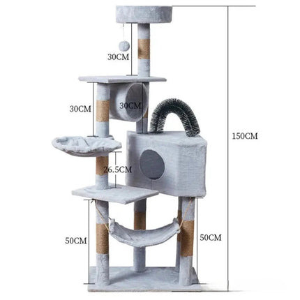 Klatrestativ for katter 150 cm - IGM Shop Norway